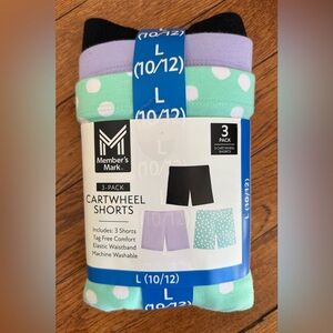 Girls Cartwheel Shorts 3-Pack Size L 10/12